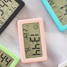 Load image into Gallery viewer, LED Digital Clock Digital Alarm Clock Battery Operated Small Desk Clocks with Smart Night Light Date Indoor Temperature LCD Electronic Clock for Bedroom  Electronic Digital Screen Desktop Clock for Home Office Backlight Snooze Desk Clocks
