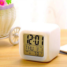 Load image into Gallery viewer, LED Digital Smart Alarm Clock Electronic Desktop Clocks LCD Display Showing Time Alarm Date Bedside Alarm Clocks with Snooze for Bedroom Kitchen Office Battery Operated  Watch Table Electronic Desktop Clocks USB Wake Up Clock Wake Up Time
