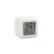 Load image into Gallery viewer, LED Digital Smart Alarm Clock Electronic Desktop Clocks LCD Display Showing Time Alarm Date Bedside Alarm Clocks with Snooze for Bedroom Kitchen Office Battery Operated  Watch Table Electronic Desktop Clocks USB Wake Up Clock Wake Up Time
