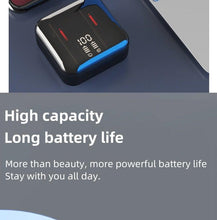 Load image into Gallery viewer, LED Display Bluetooth 5.0  Wireless Headphone Magnetic 9D Stereo Sound Earbud Sports Easy Pairing Earphone With Microphone Bluetooth In Ear Built-in Mic Headset For Sport Black Headphones Wireless Light Weight Design
