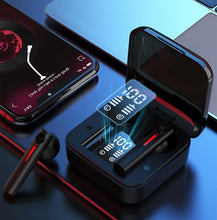 Load image into Gallery viewer, LED Display Bluetooth 5.0  Wireless Headphone Magnetic 9D Stereo Sound Earbud Sports Easy Pairing Earphone With Microphone Bluetooth In Ear Built-in Mic Headset For Sport Black Headphones Wireless Light Weight Design
