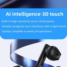 Load image into Gallery viewer, LED Display Bluetooth 5.0  Wireless Headphone Magnetic 9D Stereo Sound Earbud Sports Easy Pairing Earphone With Microphone Bluetooth In Ear Built-in Mic Headset For Sport Black Headphones Wireless Light Weight Design
