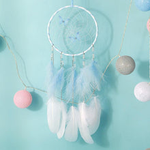 Load image into Gallery viewer, LED Dream Catcher Lamp Flying Wind Chimes Lighting Dream-catcher Handmade Ornaments Traditional Gifts Feather Pendant Romantic Creative Wall Hanging Home Wall Decoration Ornament Craft Native American Style

