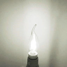 Load image into Gallery viewer, LED Filament Bulb E14 4W/6W AC220V Glass Shell 360 Degree C35 Edison Retro Candle Light Warm/Cold White  LED Candelabra Bulb 25W Equivalent 250 Lumens, 3000K Soft White 2W Filament Dimmable LED Chandelier Light Bulbs
