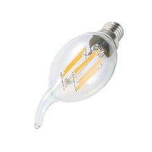 Load image into Gallery viewer, LED Filament Bulb E14 4W/6W AC220V Glass Shell 360 Degree C35 Edison Retro Candle Light Warm/Cold White  LED Candelabra Bulb 25W Equivalent 250 Lumens, 3000K Soft White 2W Filament Dimmable LED Chandelier Light Bulbs
