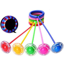 Load image into Gallery viewer, LED Flash Wheel Jumping Ball Single Foot Skipping Rope Adults Children Exercise Fitness Entertainment Toy Glowing Sport Balls Foldable Ankle Skip Ball Flash Jump Colorful Sports Swing Ball Fitness Jump Rope Fat Burning Game For Adults And Children
