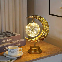 Load image into Gallery viewer, LED Iron Moon Lamp
