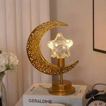 Load image into Gallery viewer, LED Iron Moon Lamp
