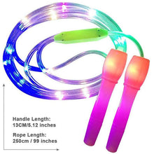Load image into Gallery viewer, LED Luminous Jump Ropes Skipping Rope Cable For Kids Adjustable Plastic Jump Rope Skipping Rope Outdoor Jump Ropes For Night Exercise Fitness Training Sports
