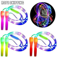 Load image into Gallery viewer, LED Luminous Jump Ropes Skipping Rope Cable For Kids Adjustable Plastic Jump Rope Skipping Rope Outdoor Jump Ropes For Night Exercise Fitness Training Sports

