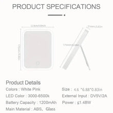 Load image into Gallery viewer, LED Makeup Mirror Touch Screen 3 Light Portable Standing Folding Vanity Mirror
