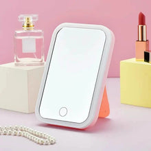 Load image into Gallery viewer, LED Makeup Mirror Touch Screen 3 Light Portable Standing Folding Vanity Mirror
