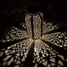 Load image into Gallery viewer, LED Metal Lantern Solar Lamp
