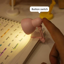 Load image into Gallery viewer, LED Mini Desk Lamp Foldable Magnetic Night Light Bedroom Study Reading Book Lamps With Clip Eye Protection Bedside Lights Decorative Table Lamp Cute Study Lamps for Bedroom Décor
