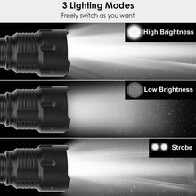Load image into Gallery viewer, LED Rechargeable Zoomable Flashlight
