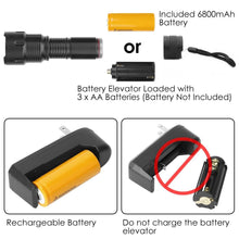 Load image into Gallery viewer, LED Rechargeable Zoomable Flashlight
