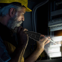 Load image into Gallery viewer, LED Rechargeable Zoomable Flashlight
