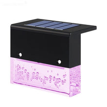 Load image into Gallery viewer, LED Solar Fence Light Outdoor Courtyard Home Garden Decoration Light RGB Waterproof Plywood Lights Decorative Table Lamp Cute Study Lamps for Bedroom Décor
