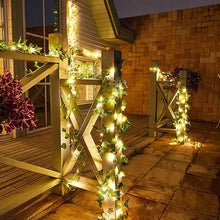 Load image into Gallery viewer, LED Solar Ivy Leaf String Light
