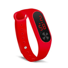 Load image into Gallery viewer, LED Sports Watches Women Silicone Electronic Digital Watch Student Wrist Bracelet LED Digital Silicone Strap Creative Hand Ring Electronic Watch Suitable For Women Men Student Kids
