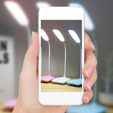 Load image into Gallery viewer, LED Three-Speed Touch Dimming Reading Lamp USB Charging Plug-in White Warm Eye Protection Student Table Light Study Night Light Decorative Table Lamp Cute Study Lamps for Bedroom Décor
