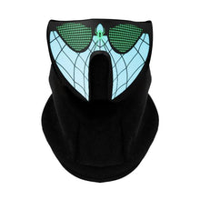 Load image into Gallery viewer, LED Warm Headgear ED Face Mask Party Masks Light Up Dance Halloween Cosplay Easter Rave Mask Luminous Costume Washable Foldable  Luminous Cool Party Mask Activated Light Up Mask Led Music Party Mask Led Music Mask for Festival Party
