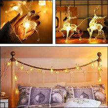 Load image into Gallery viewer, LED Warm White Christmas Lights Reindeer String Lights
