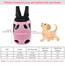 Load image into Gallery viewer, Leg-Out Pet Backpack Carrier Travel Bag

