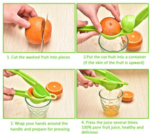 Load image into Gallery viewer, Lemon Squeezer Liquid Portable Multi-Functional Lemon Squeezer Manual Orange Citrus Juicer Home Lemon Clip Squeeze Juice Mini Orange Press Juice Kitchen Tools Manual Fruit Juicer Mini Blender
