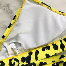 Load image into Gallery viewer, Leopard Bikini Women Swimwear Female Swimsuit Two-piece Bikini Set Comfortable Bathing Suit Swim Lady High Waist Bikini Set For Women Athletic Two Piece Soft Swimsuit Sporty Scoop Neck Bathing Suit
