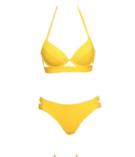 Load image into Gallery viewer, Leopard Bikinis Women Summer Swimsuit Strapless Bandage Bathing Suits Women's Halter Triangle Bikini Bottom Soft Two Piece Swimsuits Low Waist Push Up Bikini Set Swimwear
