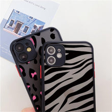 Load image into Gallery viewer, Leopard Print Elegant Pattern Protective Phone Case Translucent Hard Back With Silicone Leopard Pattern Phone Case For Iphone 11 Pro Max 12 13 Mini X Xs Max 7 8 Plus Mobile Phone Protective Case
