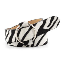 Load image into Gallery viewer, Leopard PU Leather Pattern 105cm Round Buckle Belt Women Trendy Dress Cute Classic Belts
