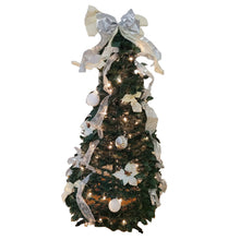 Load image into Gallery viewer, Let It Snow Holiday Collection Pop-Up Tree with Clear Lights - Assorted Styles
