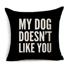 Load image into Gallery viewer, Letter Love Home Cushion Covers Cotton Linen Black White Pillow Cover I Love You Forever and Always Throw Pillow Case Love Letter Pillow Cushion Covers Fashion Home Decor Cover Sofa Bed Nordic Decorative Pillow Case 45x45CM
