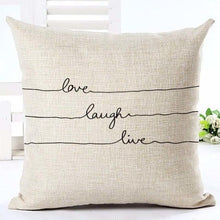 Load image into Gallery viewer, Letter Love Home Cushion Covers Cotton Linen Black White Pillow Cover I Love You Forever and Always Throw Pillow Case Love Letter Pillow Cushion Covers Fashion Home Decor Cover Sofa Bed Nordic Decorative Pillow Case 45x45CM
