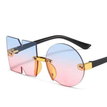 Load image into Gallery viewer, Letter NO Party Rimless Irregular Design Sunglasses For Men/Women Fashionable NO Sunglasses for Kids Oversize &amp; Irregular Design Frameless Polygon Glasses For Children
