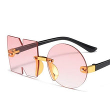 Load image into Gallery viewer, Letter NO Party Rimless Irregular Design Sunglasses For Men/Women Fashionable NO Sunglasses for Kids Oversize &amp; Irregular Design Frameless Polygon Glasses For Children
