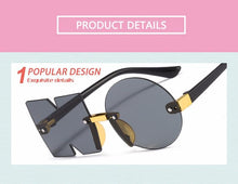 Load image into Gallery viewer, Letter NO Party Rimless Irregular Design Sunglasses For Men/Women Fashionable NO Sunglasses for Kids Oversize &amp; Irregular Design Frameless Polygon Glasses For Children
