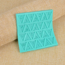 Load image into Gallery viewer, Letters Mold Triangle Alphabet Silicone Baking Mould Cupcake Decorating Tool Fondant Candy Chocolate Gumpaste Nonstick Letters Mold Triangle Alphabet Silicone Baking Mould Cupcake Decorating Tool
