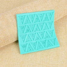 Load image into Gallery viewer, Letters Mold Triangle Alphabet Silicone Baking Mould Cupcake Decorating Tool Fondant Candy Chocolate Gumpaste Nonstick Letters Mold Triangle Alphabet Silicone Baking Mould Cupcake Decorating Tool
