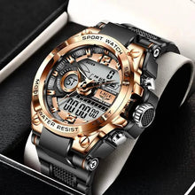 Load image into Gallery viewer, LIGE Men Digital Military Waterproof Watch
