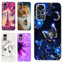 Load image into Gallery viewer, Light Luminous Case for Redmi Case Phone Cover in Soft and Hard PC Shockproof Anti-Scratch Case For Xiaomi Redmi Note 11 Case Redmi Note 11S Cover Luxury Cat Butterfly Soft Silicone Full Bumper For Xiaomi Redmi Note11 S Case
