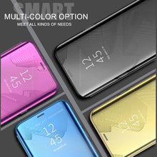 Load image into Gallery viewer, Lightweight Anti Peeping Magnetic Double-Sided Privacy Clear Back Metal Bumper Anti-Spy Phone Cases Cover for iPhone iPhone Smart Mirror Flip Case For iPhone 13 12 11 Pro XS Max XR Magnetic Stand Cover
