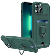 Load image into Gallery viewer, Lightweight Heavy Duty Protective Case With Rotatable Kickstand Ring For iPhone 13 14 Case Magnetic Ring Holder Cover for iPhone 12 11 14 Pro Wallet Card Armor iphone Case
