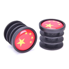 Load image into Gallery viewer, Lightweight Mini Bicycle National Flag Handlebar End Plugs For Mountain Road Bike Bicycle Grips Parts Protective Cover Handlebar Bar End Plugs Plastic Bike Handlebar End Caps For Road Bike Most Bicycle
