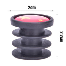 Load image into Gallery viewer, Lightweight Mini Bicycle National Flag Handlebar End Plugs For Mountain Road Bike Bicycle Grips Parts Protective Cover Handlebar Bar End Plugs Plastic Bike Handlebar End Caps For Road Bike Most Bicycle
