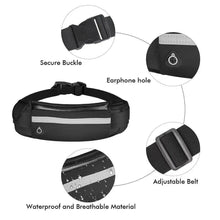 Load image into Gallery viewer, Lightweight Sports Running Waist Bag Unisex Belt Bag Waterproof Fanny Pack Bright Colors Fitness Workout Waist Bag
