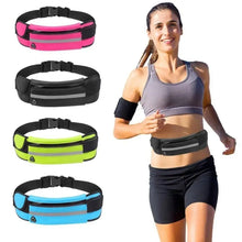 Load image into Gallery viewer, Lightweight Sports Running Waist Bag Unisex Belt Bag Waterproof Fanny Pack Bright Colors Fitness Workout Waist Bag
