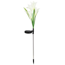 Load image into Gallery viewer, Lily Flower Multi-Color Changing LED Solar Powered Lights
